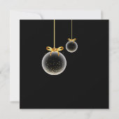 Rode Boog Kerstboomversiering Dinerfeestje Kaart (Achterkant)