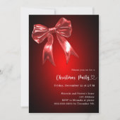 Rode boog kerstfeest kaart (Voorkant)