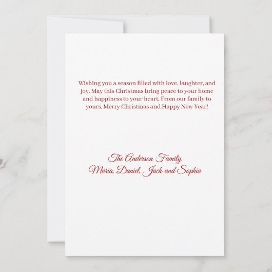 Rode boog Kerstmis (Achterkant)