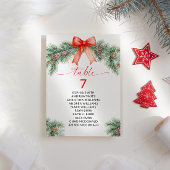 Rode boog kersttafel nummer Zittabel Grafiek Kaart