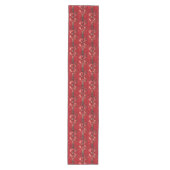 Rode Boog met Parels Tafel Runner Medium Tafelloper (Voorkant)