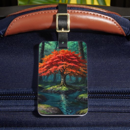 Rode boom bagagelabel (Voorkant Insitu 2)