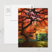 Rode boom briefkaart (Voorkant / Achterkant)