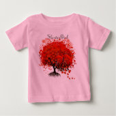 Rode boom bruiloft T-shirts (Voorkant)