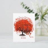 Rode Boom Huwelijks T-Shirts, Cadeaus, Stickers &  Aankondigingskaart (Staand voorkant)