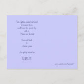 Rode Boom op Perwinkle Bruiloft Bewaar de datum Aankondigingskaart (Achterkant)