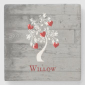 Rode boom van het Gepersonaliseerd Onderzetter van (Voorkant)