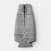 Rode boom van het hart Gepersonaliseerde flessenko Flesjeskoeler (Achterkant)