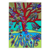 Rode boom van het leven die de harten van Butterfl (Voorkant)