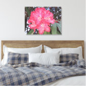 Rode boombloem canvas afdruk (Insitu (Slaapkamer))
