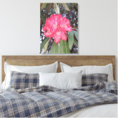 Rode boombloem canvas afdruk (Insitu (Slaapkamer))