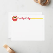 Rode boomgaard notitiekaartje (Voorkant / Achterkant in situ)