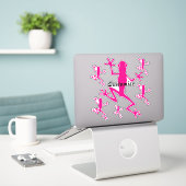 Rode boomkikker Thunder_Cove Sticker (Laptop op bureau)