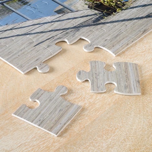 Rode boothuis op Seneca Lake Legpuzzel (Zijkant)