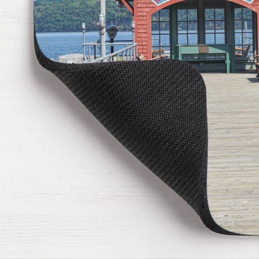 Rode boothuis op Seneca Lake Muismat (Hoek)