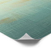 Rode bootreflectie – Naïeve serene meerkunst Poster (Hoek)