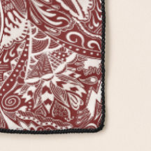 Rode bordeaux mandala kunst ontwerp ingewikkelde c