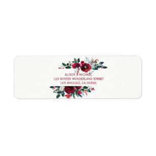 Rode bordeaux winter pioenen bruiloft elegante chi etiket