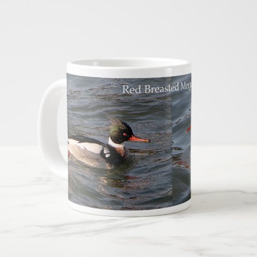 Rode borst Merganser mok (Links)