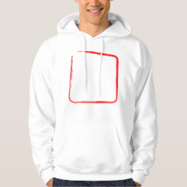 Rode Borstel Frame Streetwear Hoodie