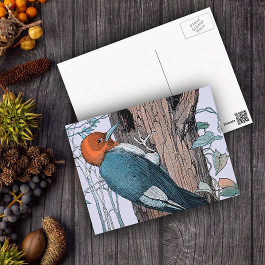 rode borstelboom briefkaart