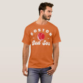 Rode Boston Sox Retro T-shirt (Voorkant volledig)