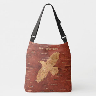 Rode Bosuil Op Binnenzijde Berkenbast Crossbody Tas