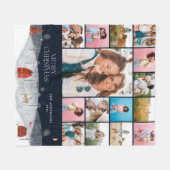 Rode botanische moderne minimale pampas 15 foto fleece deken (Voorkant (Horizontaal))