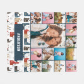 Rode botanische moderne minimale pampas 15 foto's fleece deken (Voorkant (Horizontaal))