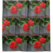 Rode botsingen in de loop van de wijn douchegordijn (Voorkant)