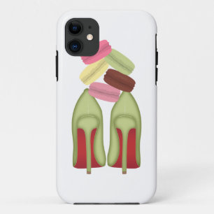 Rode bottometjes, stilettos, hoge hakken en macaro Case-Mate iPhone case