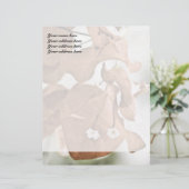 Rode Bougainvillea Briefhoofd (Staand voorkant)