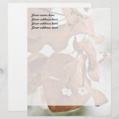 Rode Bougainvillea Briefhoofd (Voorkant / Achterkant)