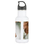 Rode Bougainvillea Waterfles (Achterkant)
