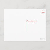 Rode Bourgogne Bedankt Giraffe Love Wedding Briefkaart (Achterkant)