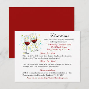 Rode Bourgogne Wedding Routebeschrijving Wijnglaze Kaart