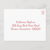 Rode Bourgondië RSVP Giraffe Huwelijksliefde Uitnodiging Briefkaart (Achterkant)