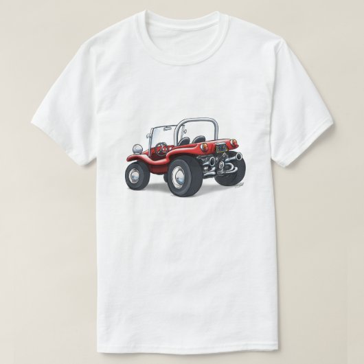 rode bovenbuggy t-shirt (Design voorkant)