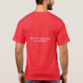 Rode bovenouder t-shirt (Achterkant)