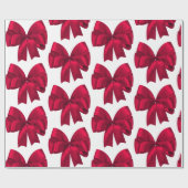 Rode Bow Cadeaupapier (Vlak)