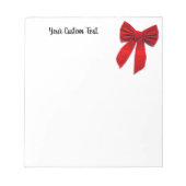 Rode Bow Notitieblok (Voorkant)