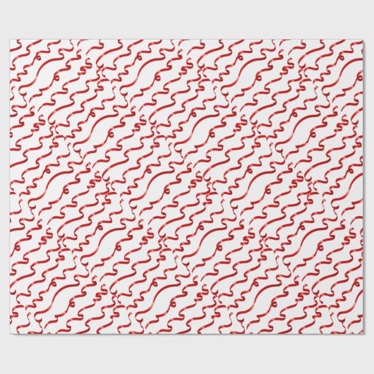 Rode bowknot cadeaupapier (Vlak)