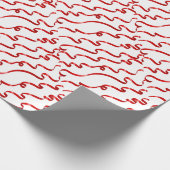 Rode bowknot cadeaupapier (Hoek)