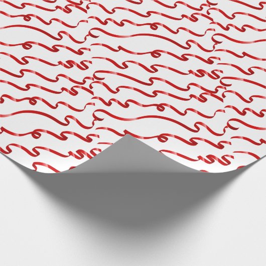 Rode bowknot cadeaupapier (Hoek)