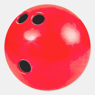 Rode Bowling Ball Stickers