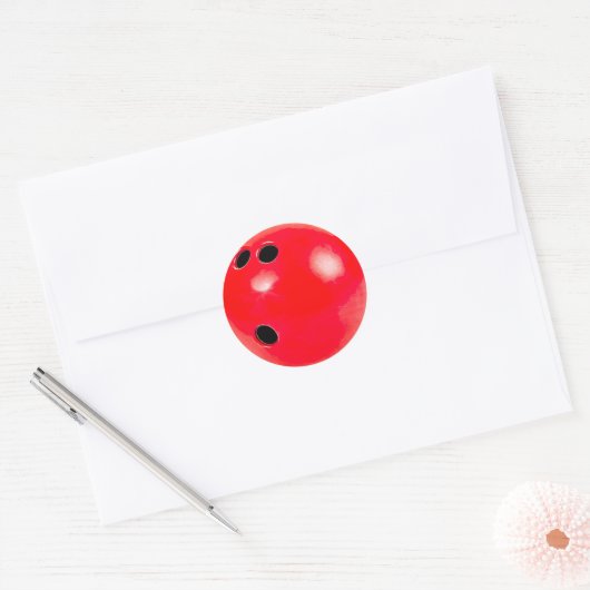 Rode Bowling Ball Stickers (Envelop)