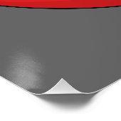 Rode bowlingbal perfect poster (Hoek)