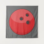 Rode bowlingbal wandkleed (Voorkant)