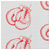 RODE BOXING GLOVES SPORTS PATTERN STOF (Close Up)