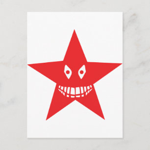 rode boze ster briefkaart